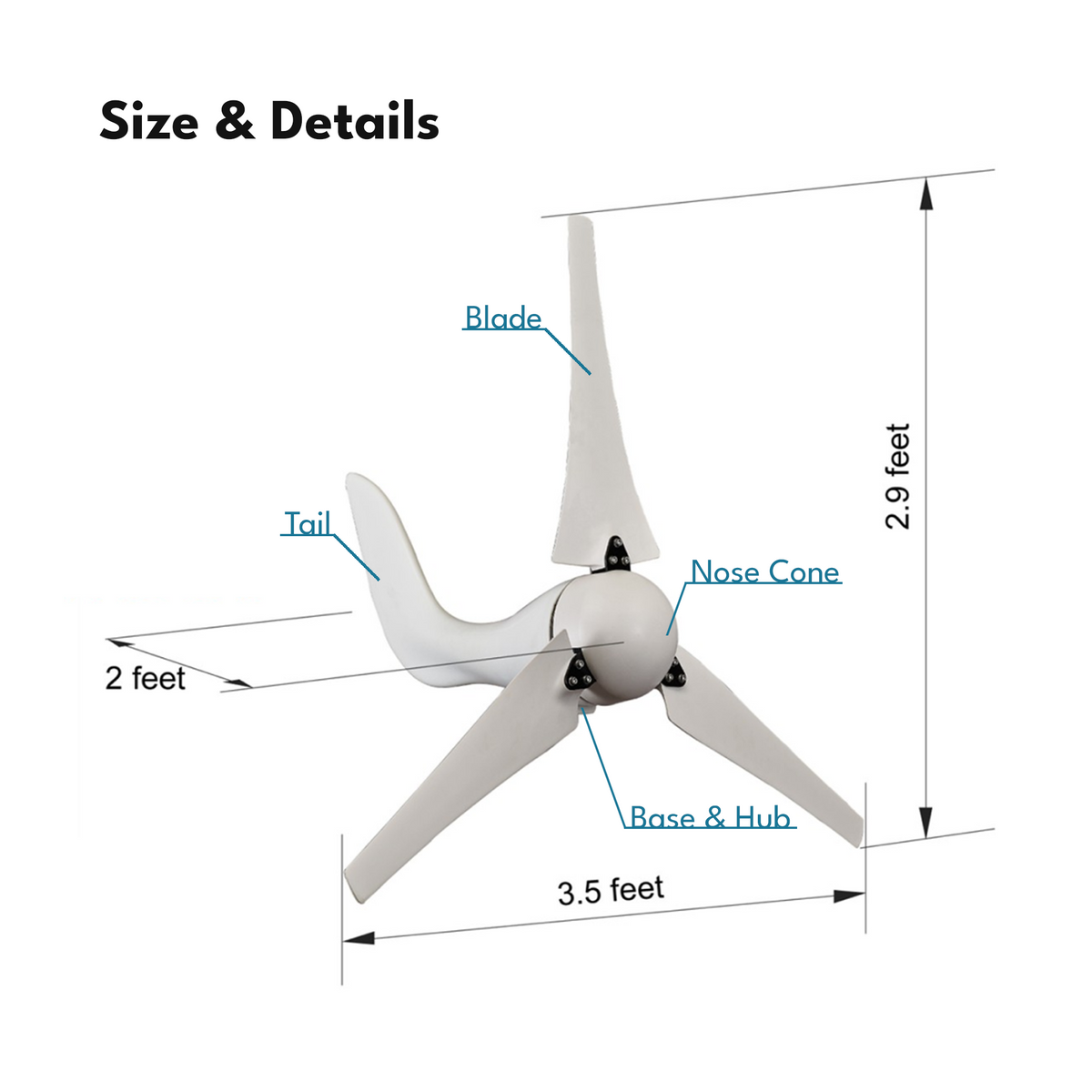 Automaxx 400W Home & Land Wind Turbine