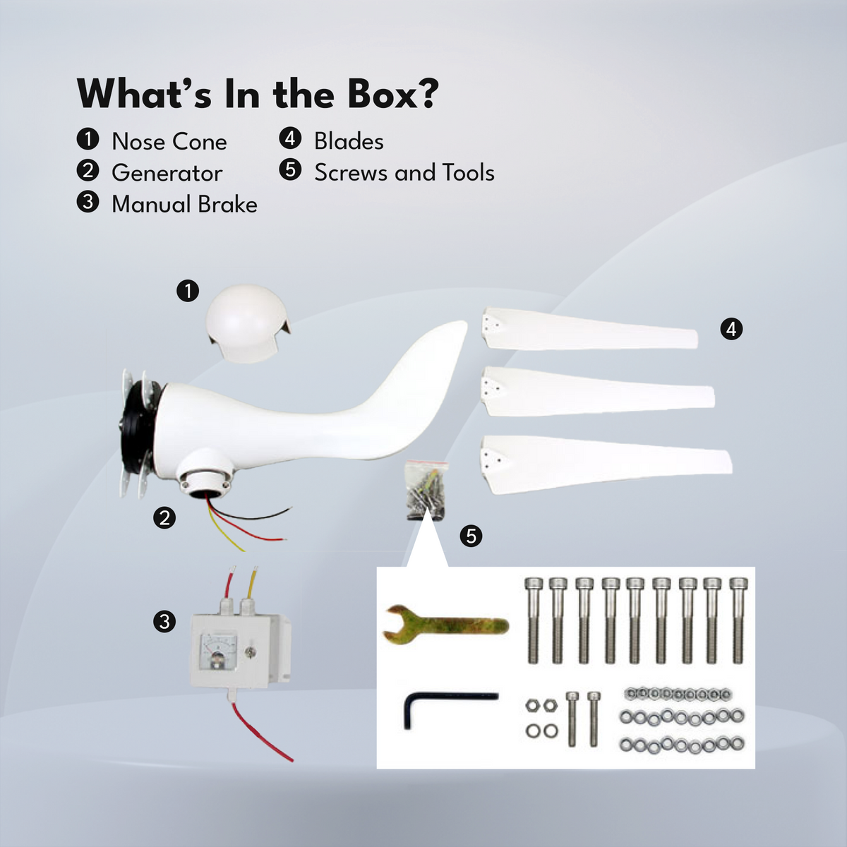 Automaxx 400W Marine Wind Turbine Bundle Set